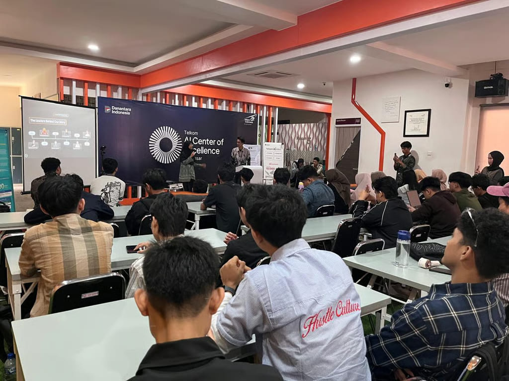 telkom ai connect makassar dan gdgoc unm dorong mahasiswa tentukan arah belajar di dunia ai