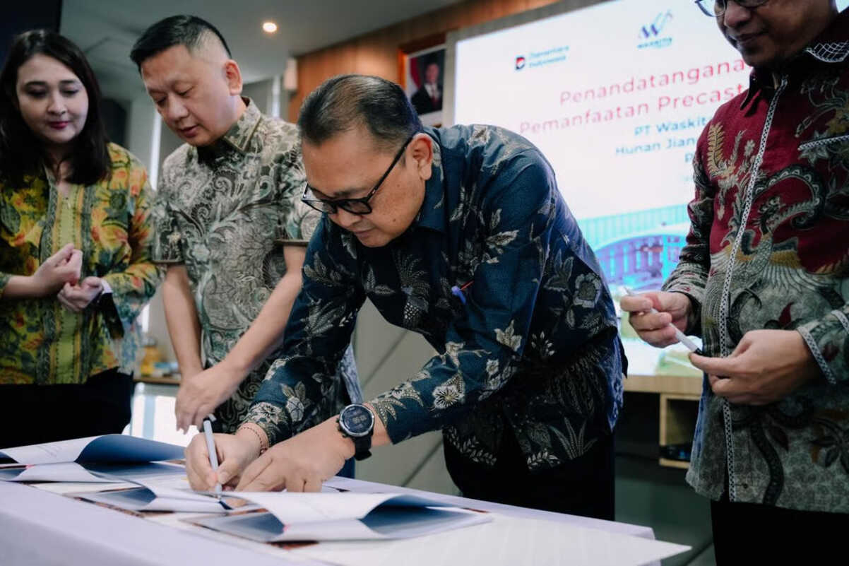 wsbp jalin kerja sama optimalkan aset precast plant wsbp cibitung