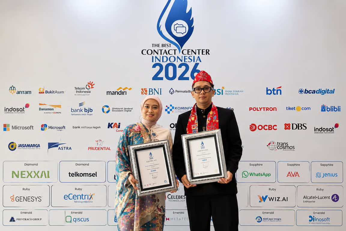 transcosmos indonesia raih gold untuk business contribution dan silver untuk people development di tbcci 2026